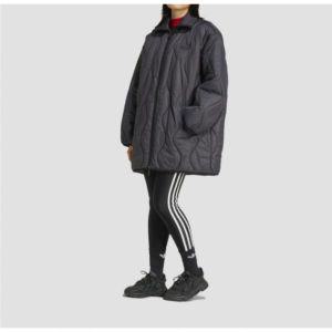 아디다스 ADIDAS 퀼티드 미드 자켓 - 블랙 IW5862 665456