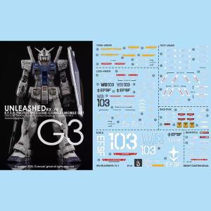 PG 1/60 언리쉬드 RX-78-3 고스트 맞춤형 데칼, 모델 취미 DIY용 형광 워터 스티커