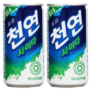 일화 천연사이다 190ml x 60캔 (30x2박스) 사이다 탄산음료 자판기 음료수 탕비실