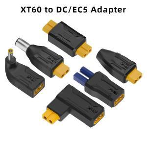 XT60 에서 EC5 C타입 어댑터, 비행기 배터리 충전기 플러그 컨버터 모델, DC 5.5X2.5 7.4X5.0 커넥터