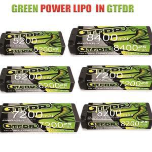 GTFDR RC 리포 1/8 1/10 버기 트럭 배터리 쇼티 HV 7.6V 2S 5mm 5200MAH 100C 150C