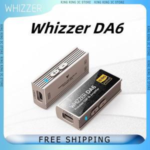 Whizzer DA6 휴대용 DAC 앰프  하이파이 디코딩 이어폰 앰프  듀얼 CS43198  고성능 미니 소형 테일 액세서