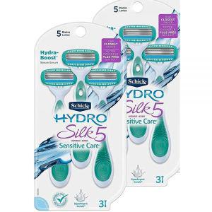 Schick Hydro Silk 여성건강에 도움 일회용 면도기 3개입 2팩 474221