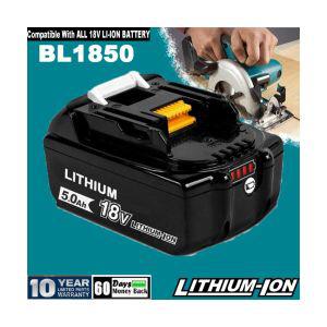 호환 마끼다 BL1850 W-LED 18V LXT 리튬-Ion 5.0Ah 무선 툴 배터리 싱글