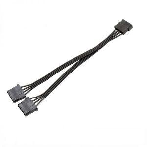 모니터연결케이블 연결선 18AWG Molex 4 Pin Male To Dual Female IDE Power Connectors Sleeved Y Splitte