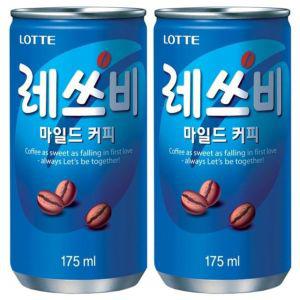 X 롯데 175ml 30캔x2박스 60캔 레쓰비 마일드 음료수 캔음료 커피 캔커피 278113