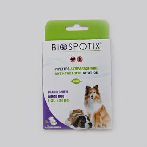 BIOSPOTIX 중·대형견용 (+20kg)_3mlX3강아지진드기 애진드기 애해충 용예방 방지 애완 반려벼룩 벼룩