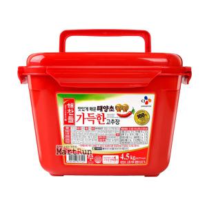 해찬들 맛있게 매운 태양초 가득한 고추장 4.5kg