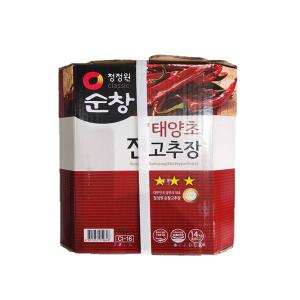 청정원 순창 태양초 진고추장 14kg / 종이박스