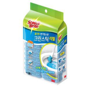 3M 스카치브라이트 올인원 변기용 크린스틱 리필 30입