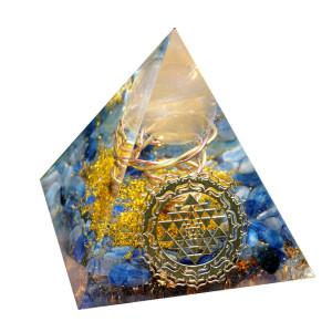 Shri Yantra Orgone 피라미드 로즈 쿼츠 구체 구리 및 황동 원형 회오리 바람 Kyanite 치유 Orgonite 에너