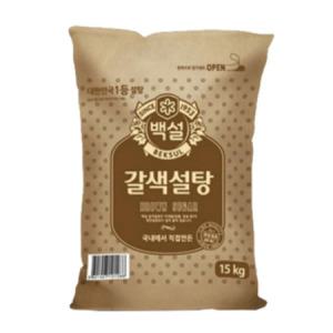 백설 갈색설탕 15kg 1개