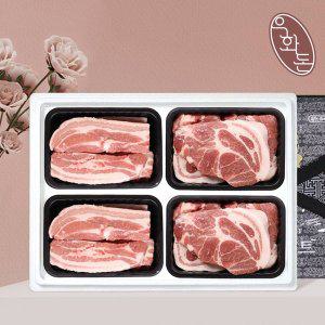 우화돈 [냉장][우화돈]프리미엄 보성녹돈 한돈선물세트 특선 6호 1.6kg (삼겹살400g 2팩목살400g 2팩)