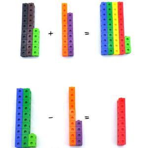 연결큐브 블럭 100p 수세기 연산 교구 유치원 딸아이 숫자 두뇌 완구 방과후 센터