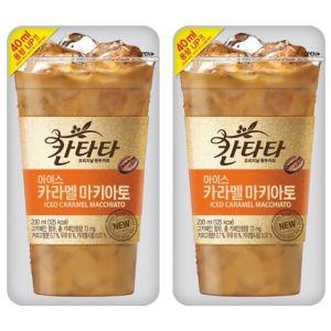 칸타타 230ml 아이스 카라멜마키아토 20팩입 롯데 x 커피 아이스커피 파 278105