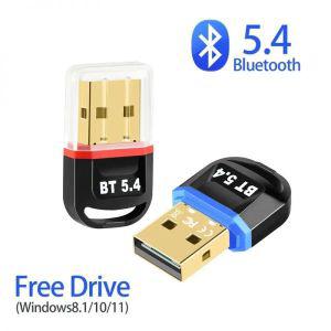 컴퓨터동글이 PC용 블루투스 54 어댑터 USB 53 동글 리시버 스피커용 무선 마우스 키보드 오디오 송신기