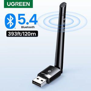 컴퓨터동글이 UGREEN USB 블루투스 53 54 어댑터 PC 무선 마우스 키보드 음악 오디오 리시버 송신기용 120M