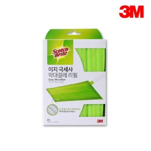 3M 이지 극세사 막대걸레 리필 2매 380mm x 140mm 리필용 청소패드 바닥 도구 장비