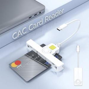 CAC 카드 리더기 USB C 스마트 접이식 DOD C타입 공통 접근 세금 신고 SIM ID 은행 휴대폰 핸드폰 노트북 P