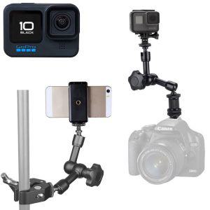 GOPRO10 호환 다용도 매직 암 마운트 집게 고프로10액션캠거치대 용거치대 고브라켓 브라 부품 카메라 고부