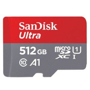 메모리카드 UHS-I Ultra microSDXC 512GB QUAC sd카드 (WFGJ7QR)