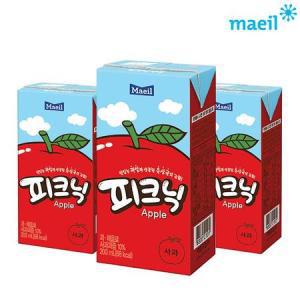 무배 매일유업 피크닉 사과 200ml 72팩 아이 간식