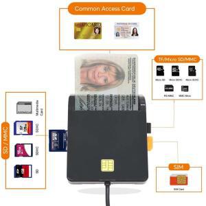 UTHAI USB SIM 스마트 카드 리더 은행 IC/ID EMV SD TF MMC 윈도우 7 8 10 리눅스 OS용 USBCCID ISO 7816 X