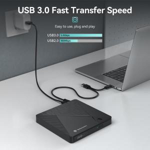 Yottamaster USB 30 휴대용 CD R/RW DVD ROM RAM DL 디스크 리더 버너 플레이어 녹음기 외장 광학 드라이브