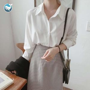 흰색 흰 루즈핏 블랙 이너 검정 레이어드 여성 화이트 여자 의류 탑 블라우스 셔츠 남방