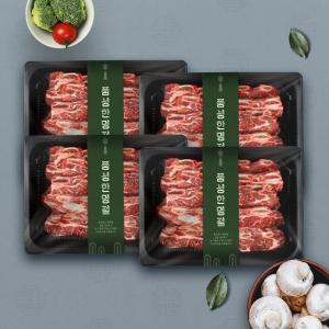 [웰던푸드] 미국산 초이스 블랙앵거스 LA갈비 1kg x 4팩