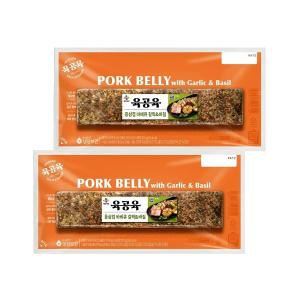 육공육 갈릭앤바질 통삼겹 스테이크 300g x2개