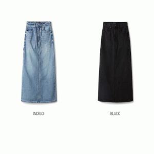 후아유 여성 롱 데님 스커트 / Long Denim Skirt WHWJE4955F 17