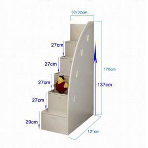 분리형 2층침대 서랍 다락방 가드 사다리 침대 계단 이층침대 기숙사가구