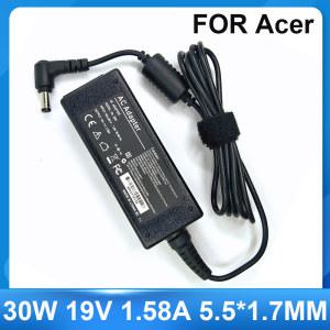 노트북 어댑터 5 5x1 7mm NAV50T D250 ACER D255 1 58A KAV60 One용 30W D255E 19V 전원 충전기 AC Aspire ZG5 D260 ZA3