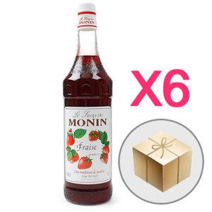 모닌 스트로베리 딸기시럽 1000ml 1박스 6개