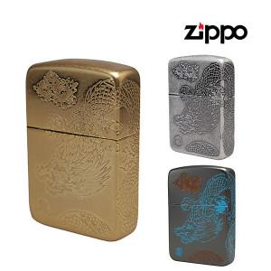 ZIPPO 라이터 1941 DRAGON FLOWER