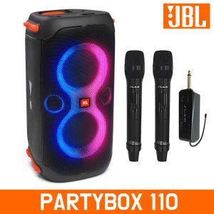 JBL 파티박스110 블루투스 스피커 제이비엘 행사용 2채널 JLB900A 무선 핸드 마이크 