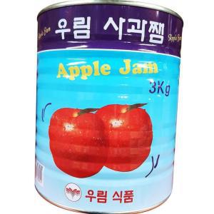 우림 사과잼 3kg x6 식자재 업소용 식재료 식당용 대용량 단체 급식용 과일잼
