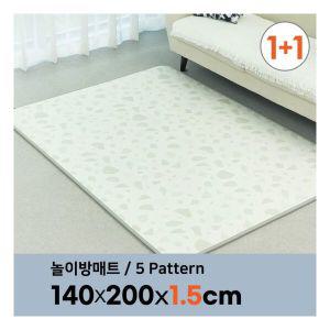 Zerobell 삼바텍 1 +1 말랑 PVC 놀이방 매트 대형 140 x 200cm