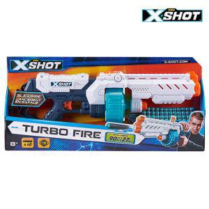 X-SHOT 엑셀 터보파이어 20연발총 장난감총 스폰지총 스펀 남아 어린이총 선물용총 총장난감 안전총