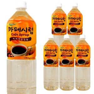 롯데 카페시럽 1.5L 6개/커피시럽 카페재료 칸타타