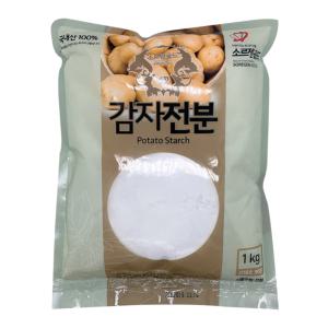 국내산 100% 감자전분 1kg 생감자로만든 전분