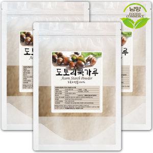 100% 햇도토리묵가루 1kgx3팩 (총3kg) 도토리전분 묵재료 부침가루