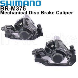 유압 니플 니뿔 Shimano BR M375 기계식 디스크 브레이크 캘리퍼스 볼트 포함 송진 패드 켈리퍼 Acera Aliv