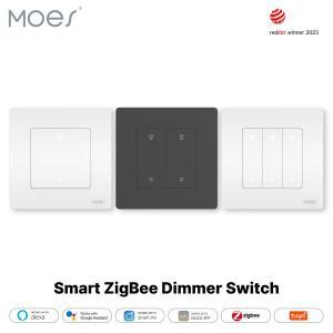 MOES 스타 링 시리즈 ZigBee 스마트 조광기 스위치 조명 조광용 스마트 라이프 앱 알렉사 구글 홈과 호환 1