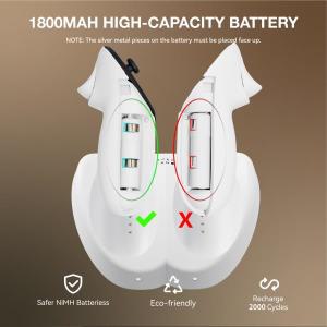 메타 퀘스트 3S 컨트롤러용 충전 독 LED 컴팩트 스테이션 VR 게임 악세서리용 안정적인 디자인