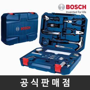 보쉬 정품 108pcs 수공구세트 핸드툴세트 니퍼 망치 드라이버 렌치 스패너