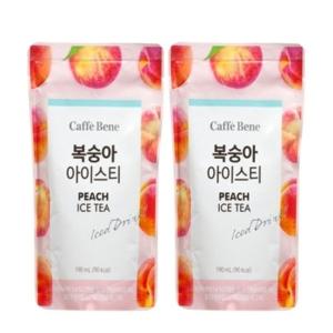 카페베네 복숭아아이스티파우치 190ml x 50팩