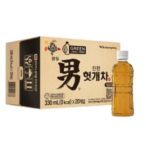 광동진한 헛개차 무라벨 330ML 20PET