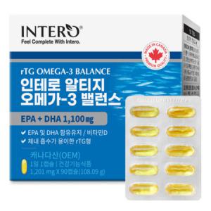 알티지 오메가3 RTG 엔초비 캐나다 90캡슐 (3개월분) EPA+DHA 1100mg